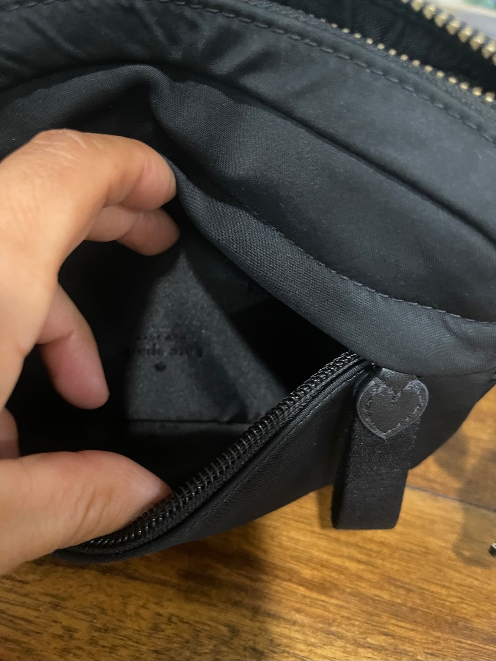 Kate Spade Chelsea belt bag black nylon - Picture 10 of 16